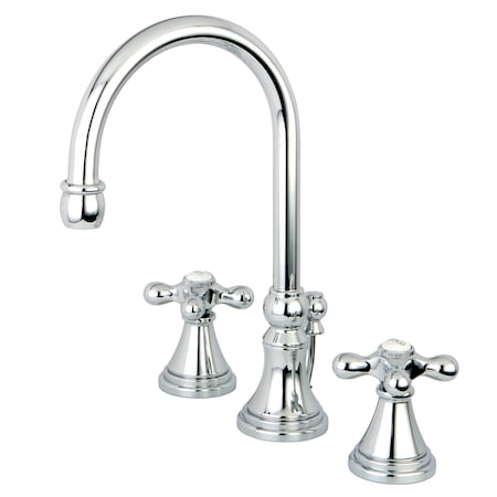 Kingston Brass 8" Widespread Bathroom Faucet, Chrome KS2981AX